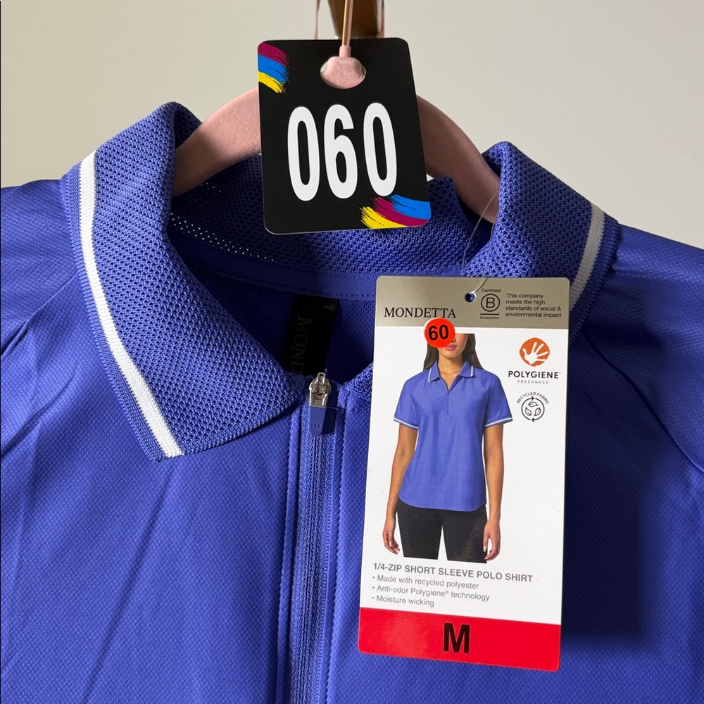 Mondetta 1/4 Zip Short Sleeve Polo Shirt